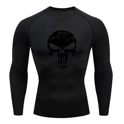 Camiseta de compresión, Mnga corta y Larga de The Punisher