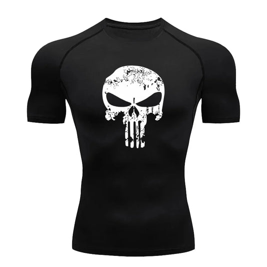 Camiseta de compresión, Mnga corta y Larga de The Punisher