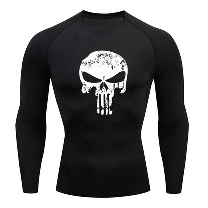 Camiseta de compresión, Mnga corta y Larga de The Punisher