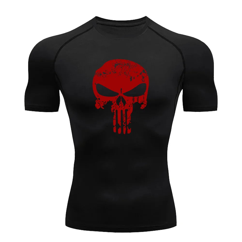 Camiseta de compresión, Mnga corta y Larga de The Punisher